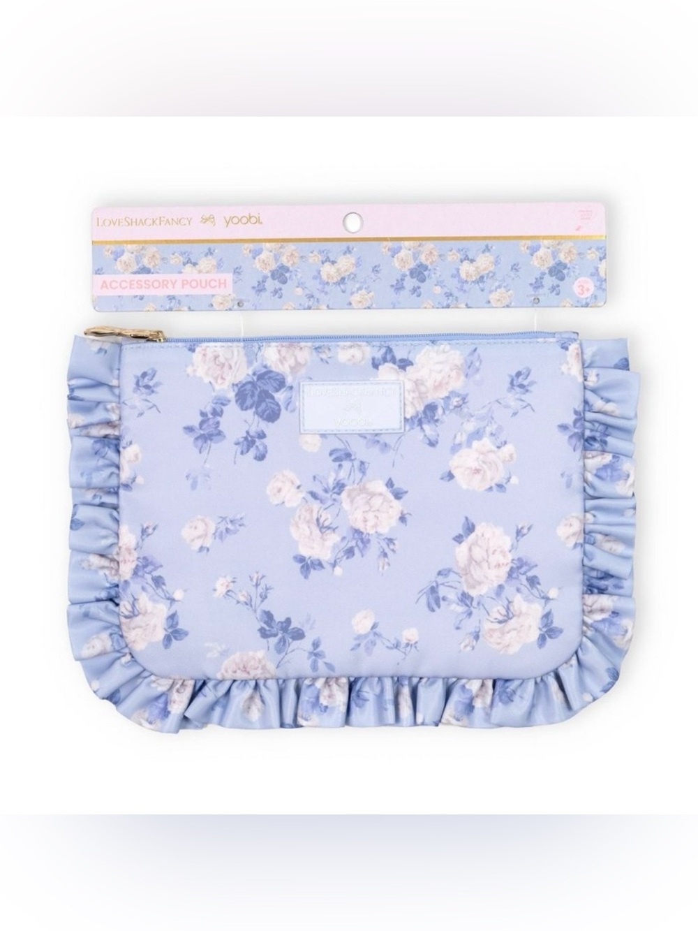 NEW LoveShackFancy Target Yoobi
Everblooming Rosettes Flat Zip Pencil
Case Blue